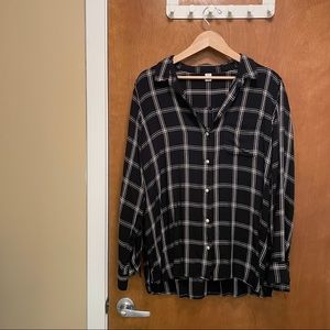 XXL tall Old Navy Rayon Plaid Soft Shirt